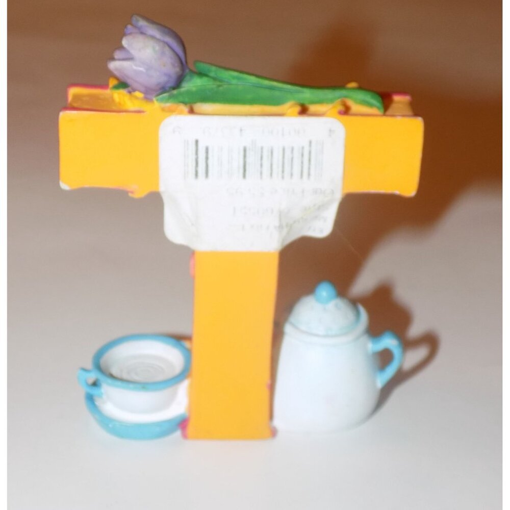 Vintage Mary Engelbreit Alphabet Letter Initial "T" Teapot Tulip Teacup 1999 - Picture 5 of 5
